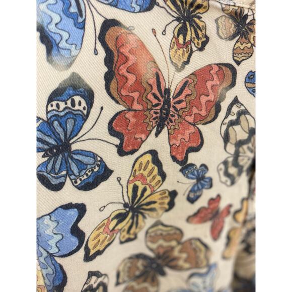 We The Free - Free People Just Float On Printed Flare Jeans - Bright Combo - 27 - Picture 7 of 11